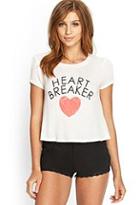 Forever21 Heart Breaker Jersey Tee