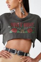 Forever21 Guns N Roses Graphic Crop Top