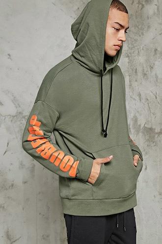 Forever21 Double Tap Graphic Hoodie