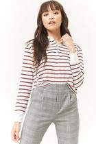 Forever21 Cropped Stripe Polo