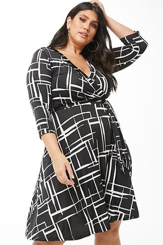 Forever21 Plus Size Abstract Print Dress