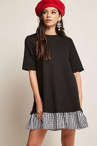 Forever21 Gingham Ruffle Dress