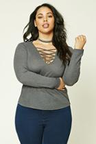 Forever21 Plus Size Strappy V-neck Top
