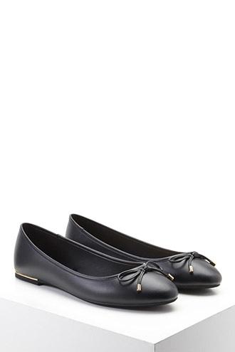 Forever21 Faux Leather Ballet Flats