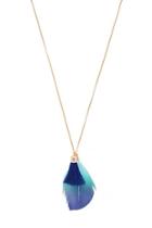 Forever21 Feather Tassel Pendant Necklace