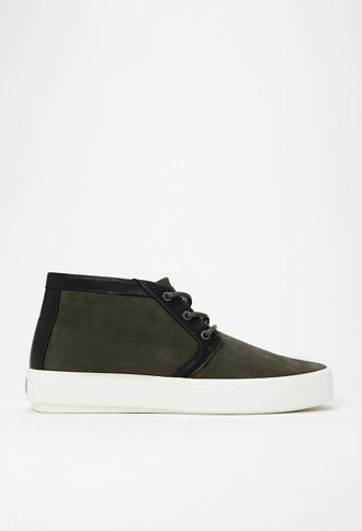 21 Men Men's  Olive Unnown Josef Suede Mid-top Sneaker