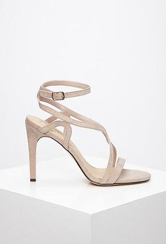 Forever21 Curved Strap Stiletto Sandals