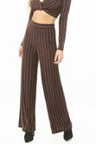 Forever21 Metallic Striped Palazzo Pants