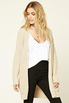 Forever21 Women's  Ribbed Knit Sweater Cardigan