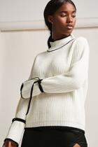 Forever21 Contrast Ribbed Knit Sweater