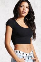 Forever21 Round Neck Crop Top