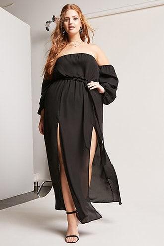 Forever21 Plus Size Belted Maxi Dress