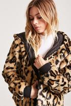 Forever21 Cheetah Print Faux Fur Jacket