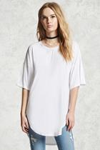 Forever21 Contemporary Boxy High-low Tee