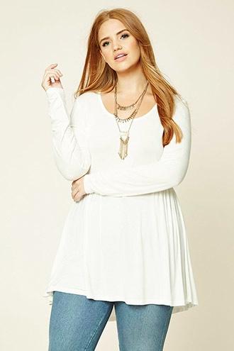 Forever21 Plus Women's  Plus Size Crochet-paneled Dress