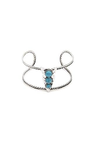 Forever21 Faux Stone Cuff Bracelet