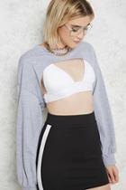 Forever21 Heathered Raw-cut Top