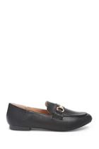 Forever21 Bit-buckle Faux Leather Loafers