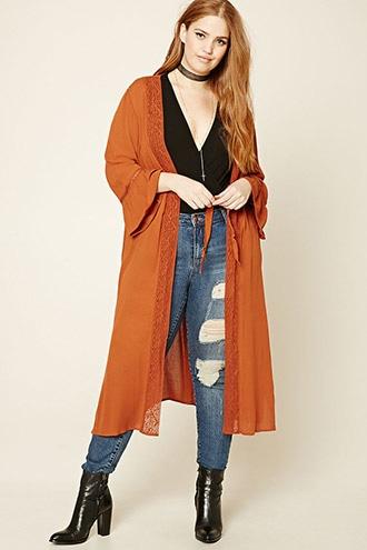 Forever21 Plus Size Crochet Cardigan