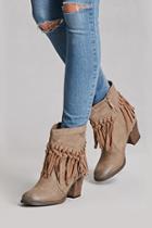 Forever21 Women's  Sbicca Tasseled Ankle Boots