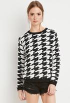 Forever21 Houndstooth Ball-knit Sweater