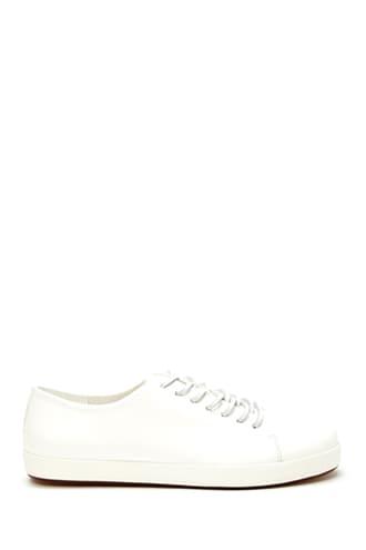 Forever21 Men Faux Leather Low-tops