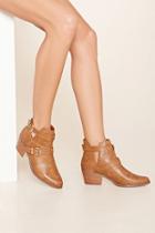 Forever21 Women's  Buckled Ankle Booties