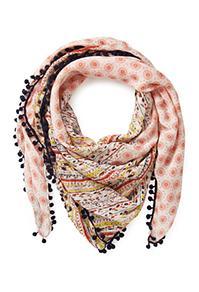 Forever21 Boho Moment Pom Pom Scarf
