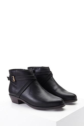 Forever21 Buckled Ankle Boots