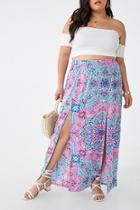 Forever21 Plus Size Ornate M-slit Skirt