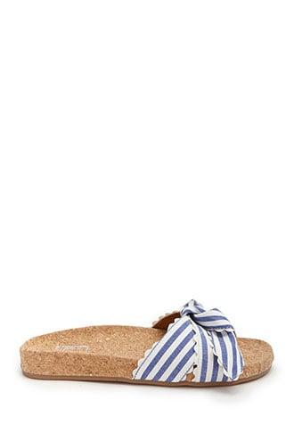 Forever21 L4l By Lust For Life Striped Tie-front Sandals
