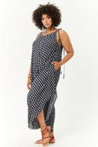Forever21 Plus Size Ornate Self-tie Cami Jumpsuit