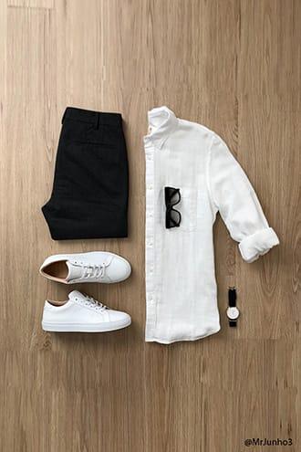 Forever21 Textured Curved Hem Shirt