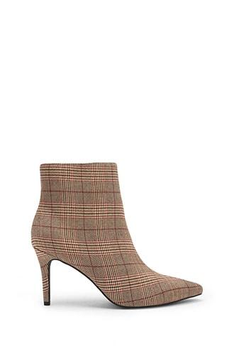 Forever21 Plaid Print Pointed Toe Boots