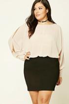 Forever21 Plus Size Sheer Open Back Dress