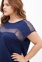 Forever21 Lace-paneled Top