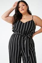 Forever21 Plus Size Striped Palazzo Jumpsuit