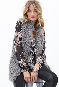 Forever21 Faux Shearling Vest