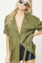 Forever21 Notched Collar Utility Jacket