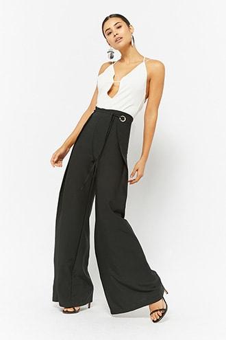 Forever21 Flared Grommet Pants