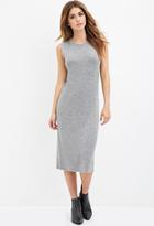 Forever21 Women's  Ribbed Knit Midi Dress (heather Grey)