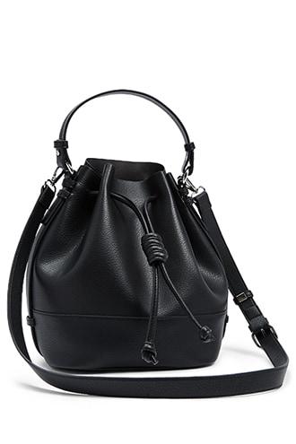 Forever21 Textured Faux Leather Bucket Bag