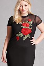 Forever21 Plus Size Mesh Floral Tunic