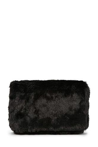 Forever21 Faux Fur Fold-over Clutch