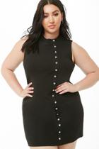 Forever21 Plus Size Mock Button-front Dress