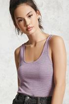 Forever21 Ribbed Knit Striped Tank Top
