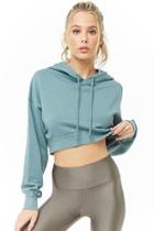 Forever21 Active Hooded French Terry Cropped Top