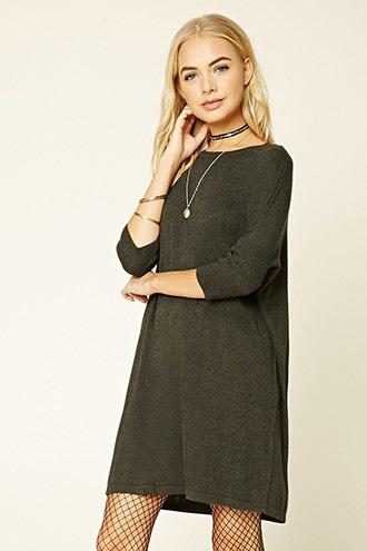 Forever21 Women's  Longline Dolman Sweater
