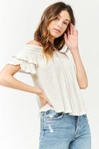 Forever21 Smocked Off-the-shoulder Cutout Top