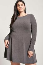 Forever21 Plus Size Faded Knit Skater Dress